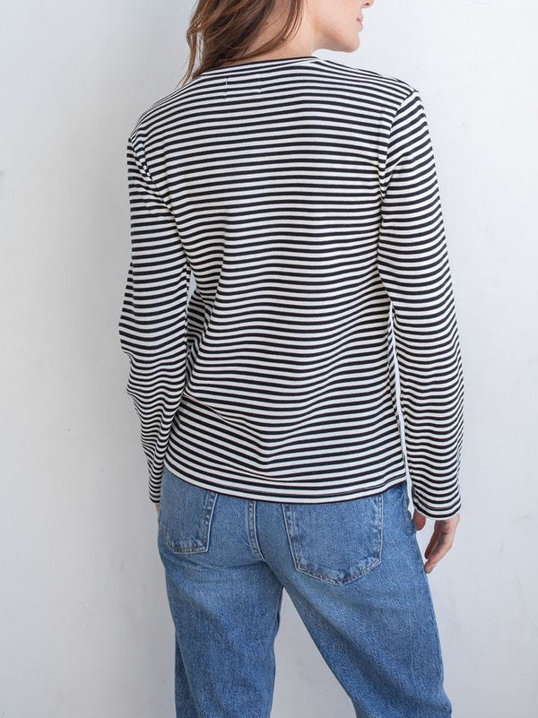 Jamie Stripe Black