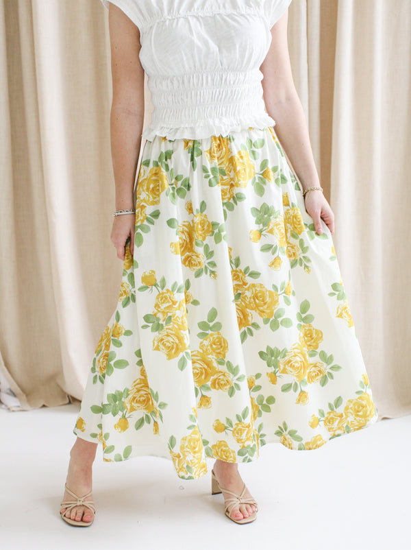 Diana Floral Midi Skirt