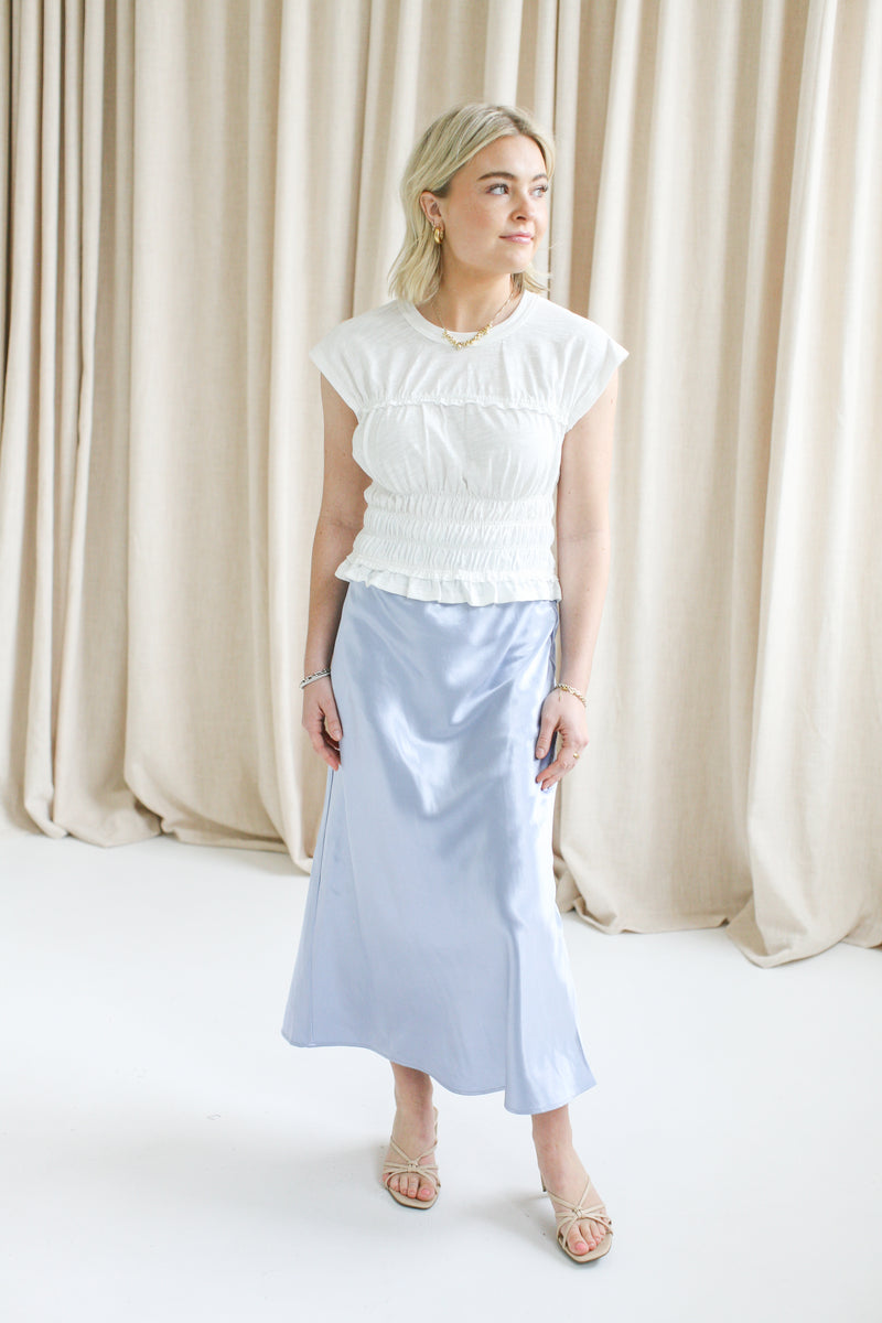 Sky Slip Skirt
