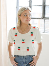 Cherry Knit Sweater