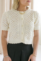 Mia Knit Cardigan - Ivory