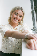 Mia Knit Cardigan - Ivory