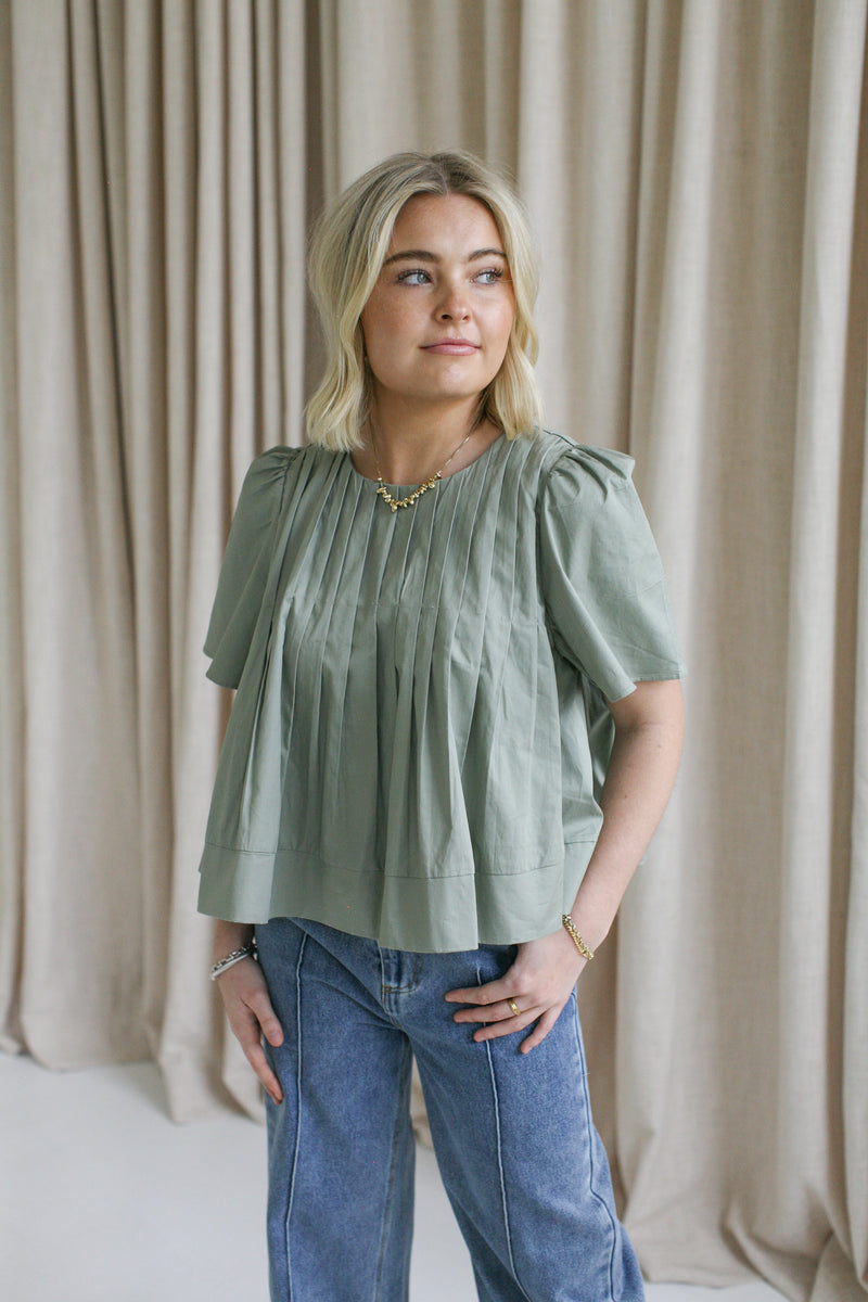Cecilia Blouse - Sage