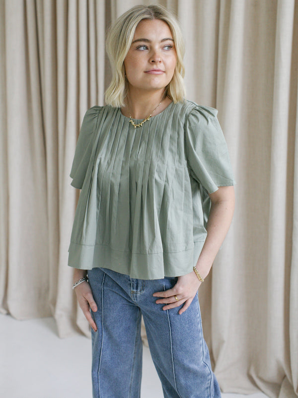 Cecilia Blouse - Sage
