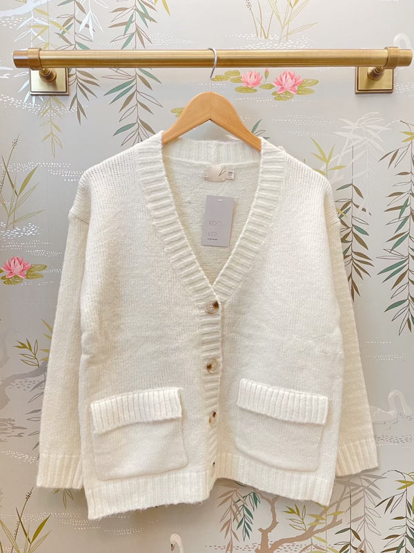 Madison Cardigan- Ivory