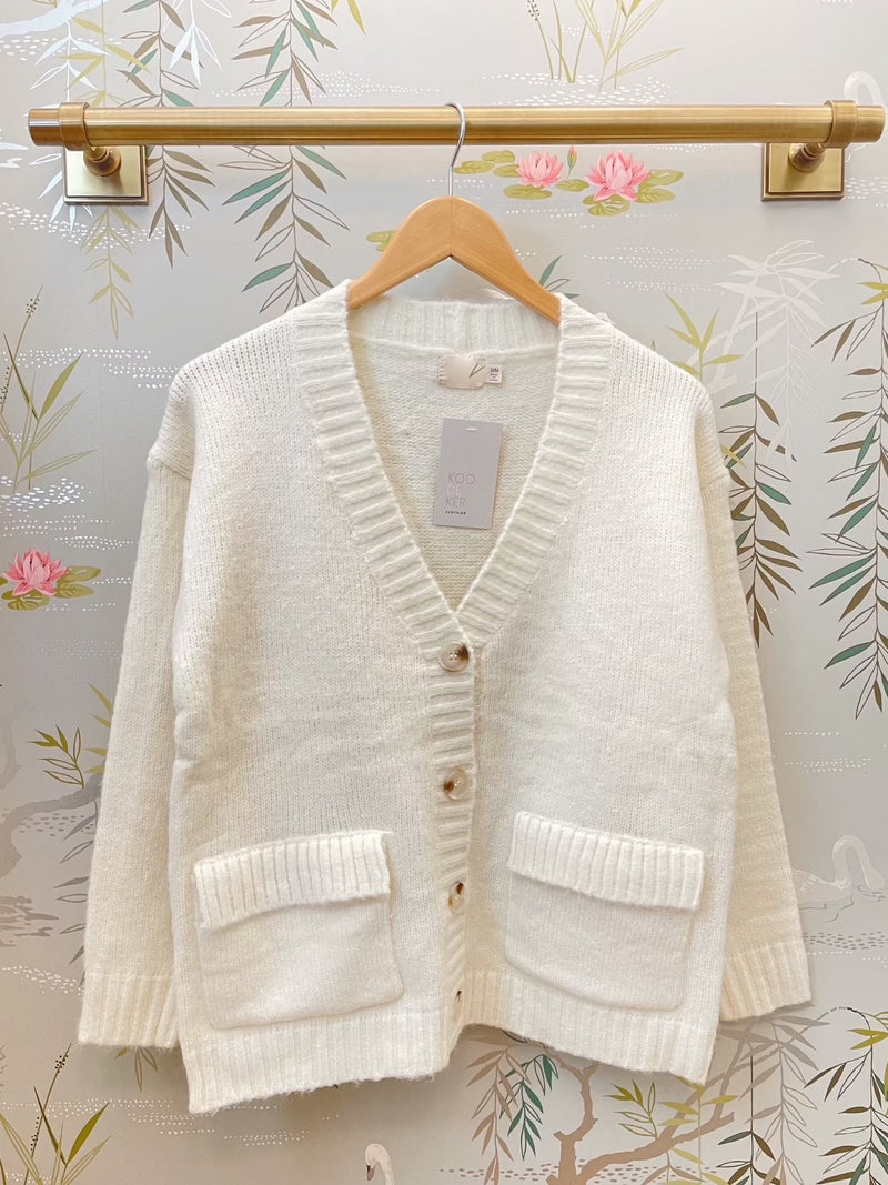 Madison Cardigan- Ivory