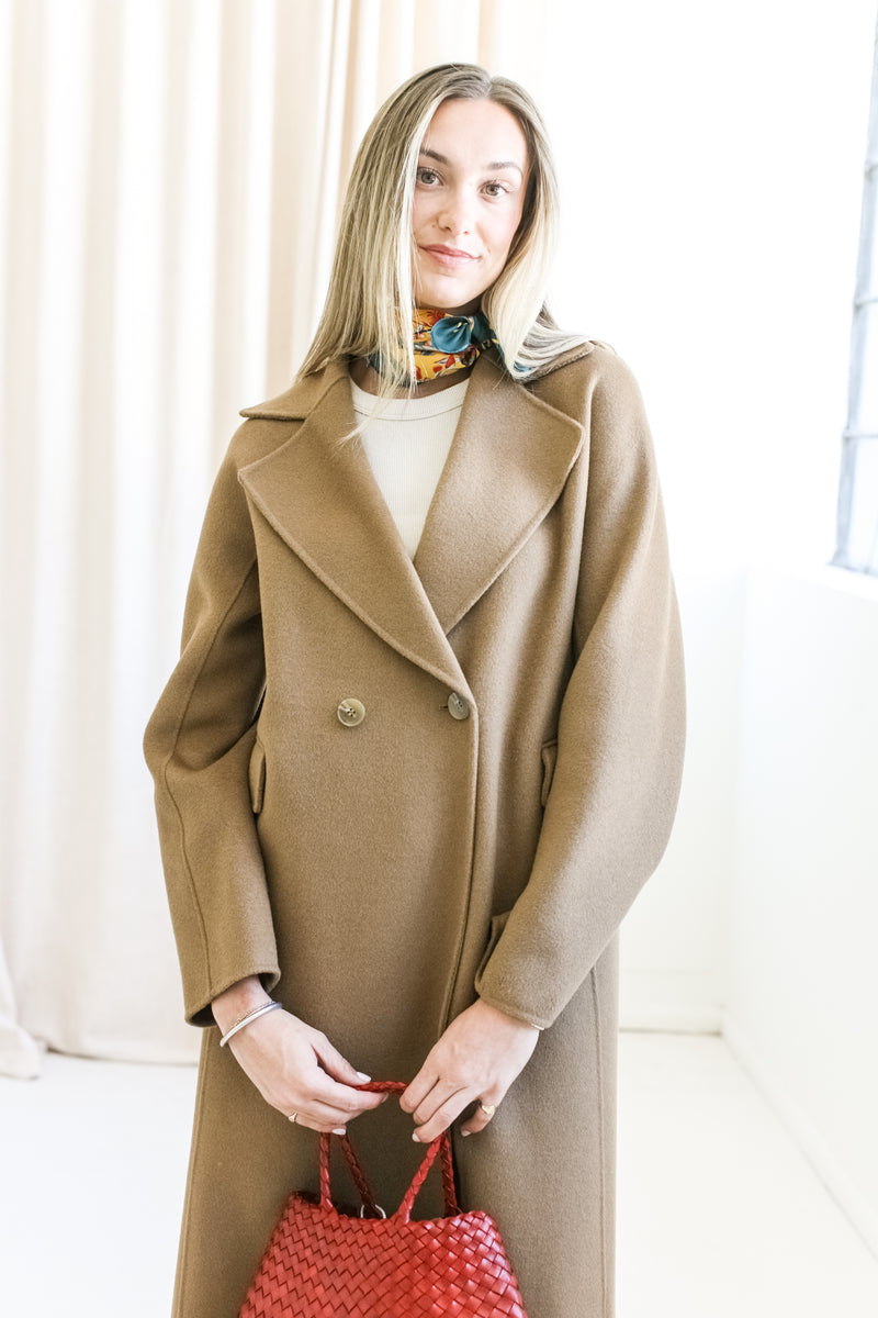 Elena Camel Wool Coat