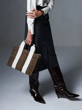 Rue De Verneuil Tote M Flannel Prince de Galles