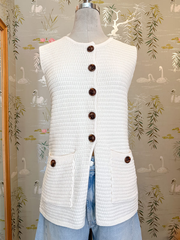 Kylie Knit Vest - Ivory