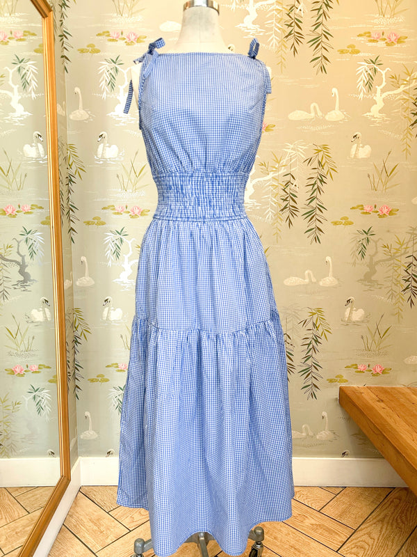Riley Gingham Midi Dress