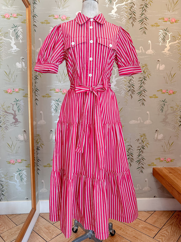 Jessie Striped Midi Shirtdress