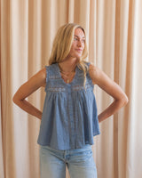Sandra Sleeveless Lace Top