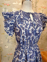 Ulla Johnson Kairi Flutter Sleeve Midi Dress - Ocean