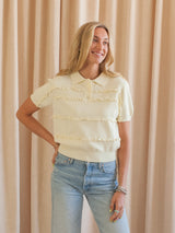 Lace Knit Polo