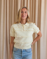 Lace Knit Polo