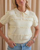 Lace Knit Polo