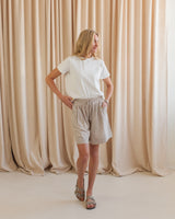 Bridget Gingham Shorts - Brown