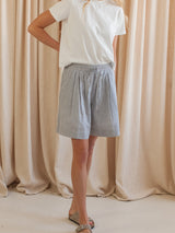 Bridget Gingham Shorts - Blue