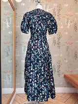 Ulla Johnson Othella Short Sleeve Midi Dress- Kaleidoscope