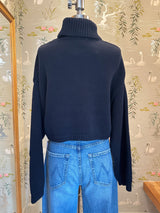 Americana Navy Turtleneck