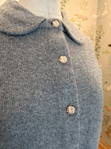 Peter Pan Grey Cardigan
