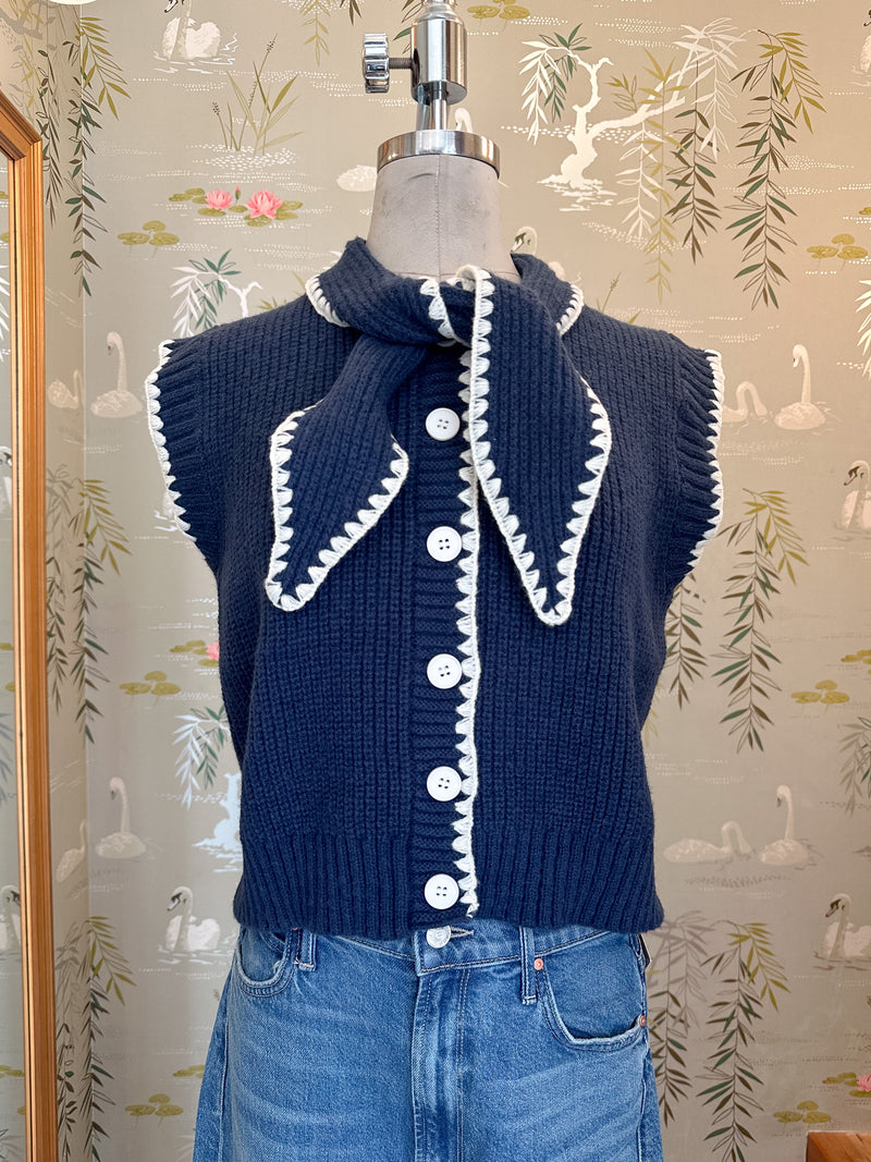 Sailor Sleeveless Knit
