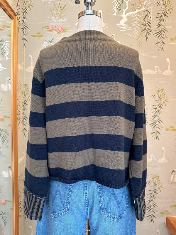 Navy/Olive Kensington Sweater