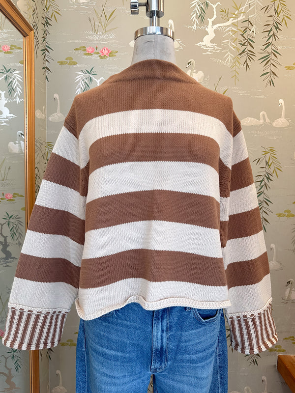 Oatmeal/Camel Kensington Sweater