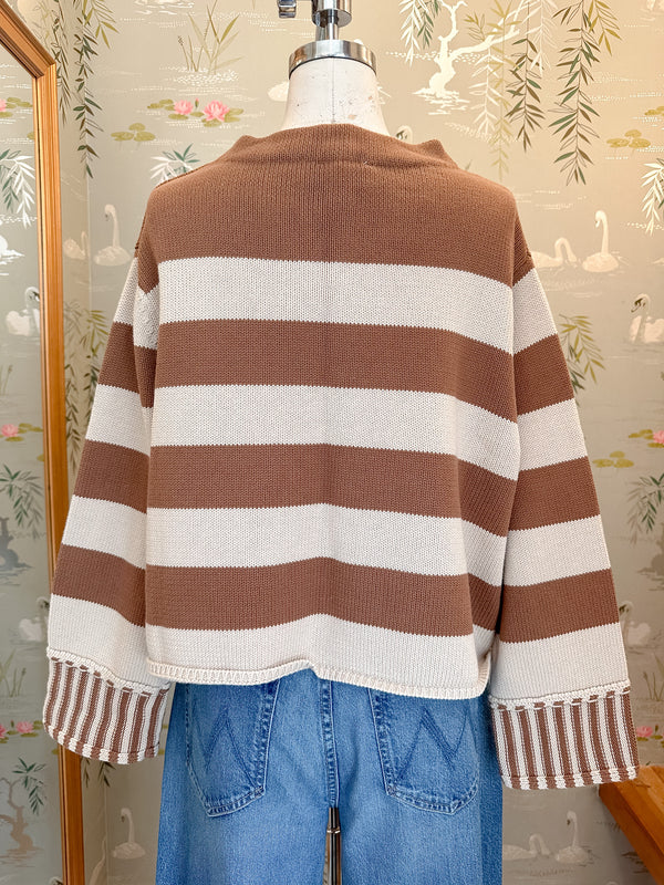 Oatmeal/Camel Kensington Sweater