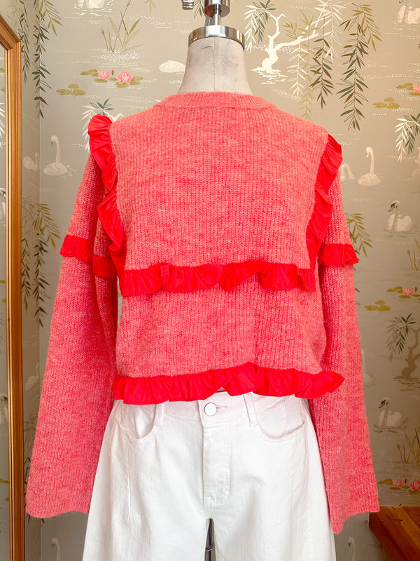 Hallie Ruffle Sweater