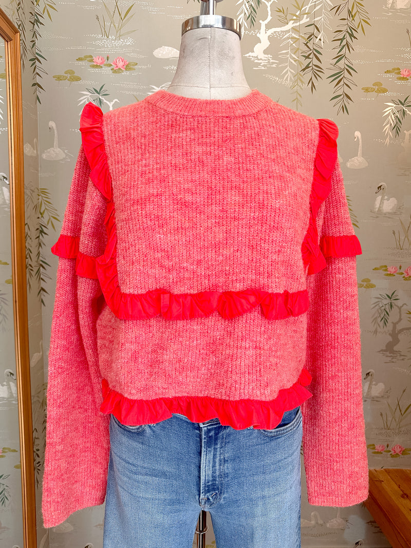 Hallie Ruffle Sweater