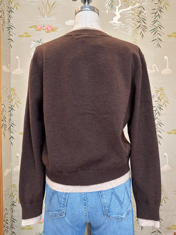 Autumn Contrast Cardigan