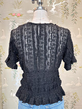 Cassie Lace Blouse- Black