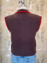 Sailor Sleeveless Knit - Brown