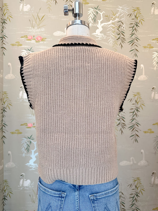 Sailor Sleeveless Knit - Taupe
