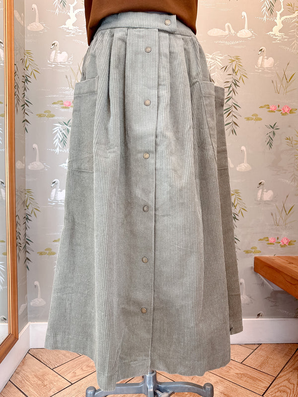Meredith Corduroy Midi Skirt