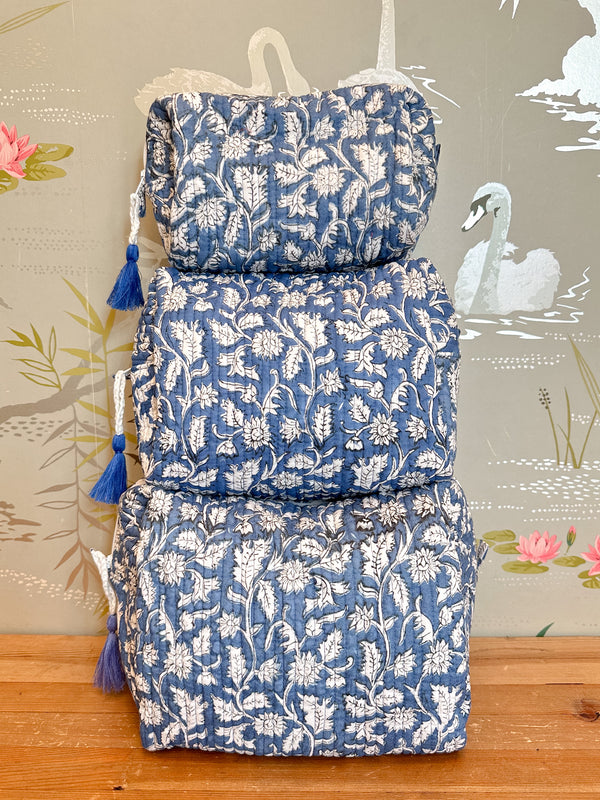 Maison de Frédéric Cosmetic Bag Set- Denim