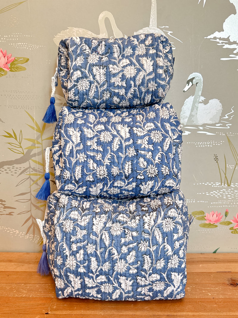 Maison de Frédéric Cosmetic Bag Set- Denim