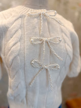 Pearl Bow Cardigan