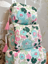 Maison de Frédéric Cosmetic Bag Set-Mint/Pink