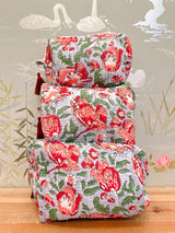 Maison de Frédéric Cosmetic Bag Set- Coral