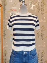 Bally Stripe Knit- Navy