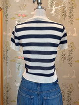 Bally Stripe Knit- Navy