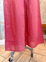 Seaside Stripe Pants- Tomato