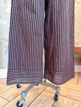Seaside Stripe Pants- Brown