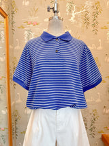 Camila Stripe Polo - Blue