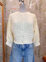 Maggie Knit Cardigan - Lemon
