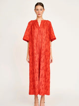 Mirth Somerset Dress in Chili Hyacinth Eyelet