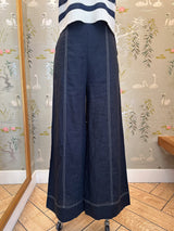 Riviera Linen Pant - Navy
