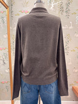 Maude Button Cardigan  - Steel